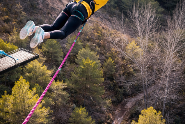 Puenting en paraje natural en Alcoy